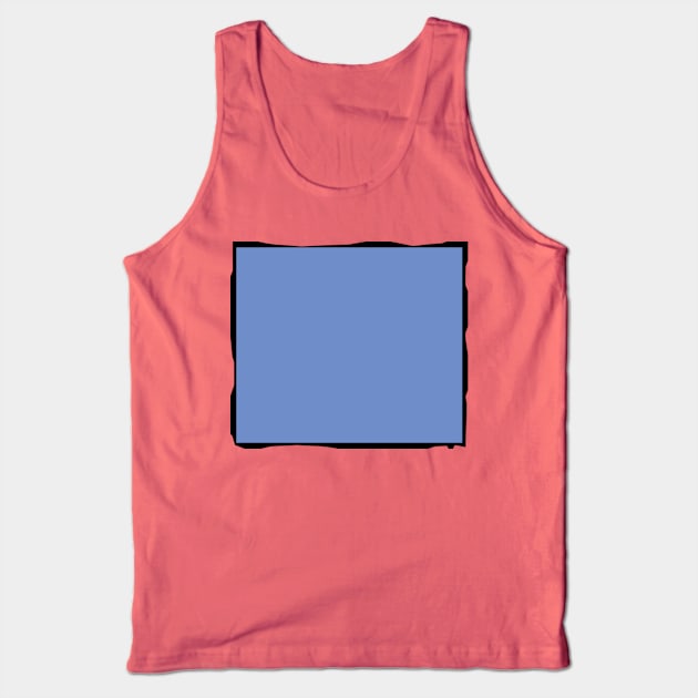 Blue square (Unique ART Style) Tank Top by fsaaq2010@Gmail.com